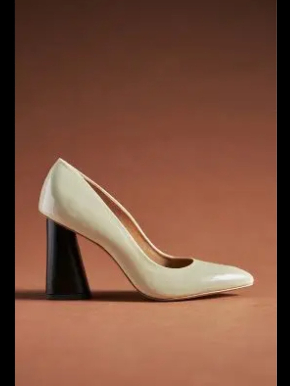Maeve by Anthropologie Modern Patent Pump Heels – Cream